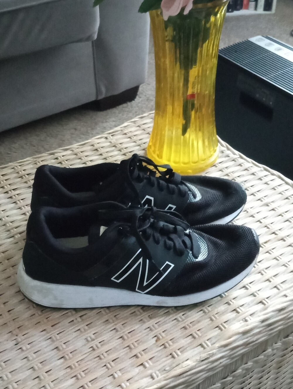 New Balance  Black & White Athletic Sneakers